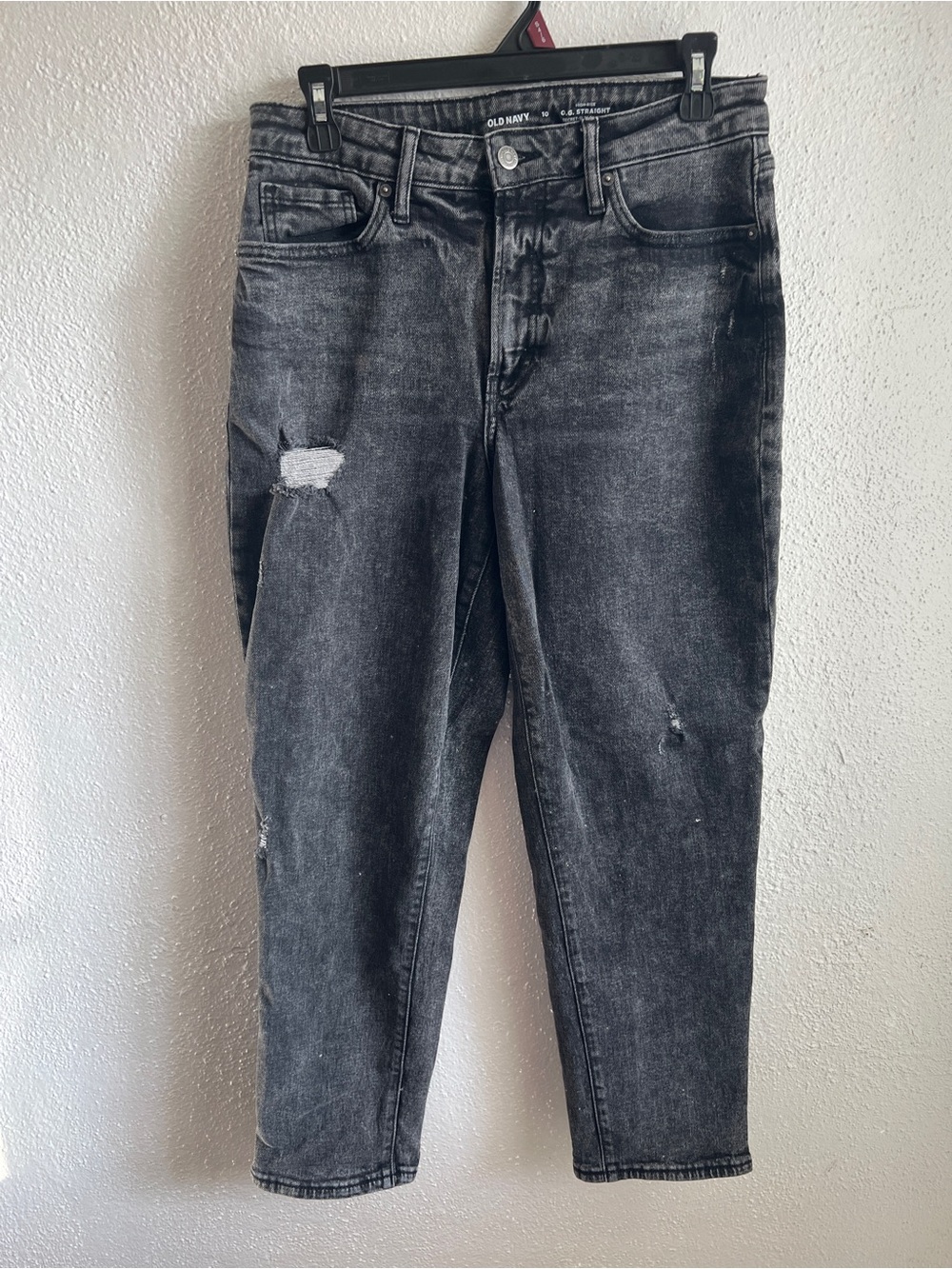 Women’s Old Navy Black Washed Barrel Jeans